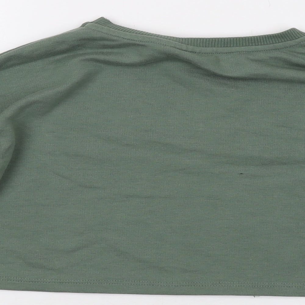 Friends Girls Green Cotton Pullover Sweatshirt Size 9-10 Years Pullover