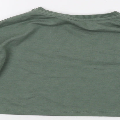 Friends Girls Green Cotton Pullover Sweatshirt Size 9-10 Years Pullover