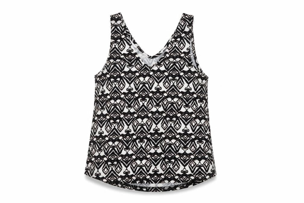 Womens UK Size S b.young Black Basic Tank