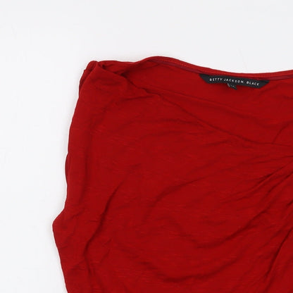 Womens UK Size 14 Betty Jackson Red Basic Tank