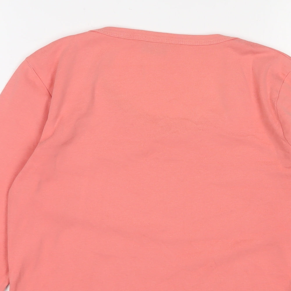 Womens UK Size 14 BHS Pink Basic T-Shirt