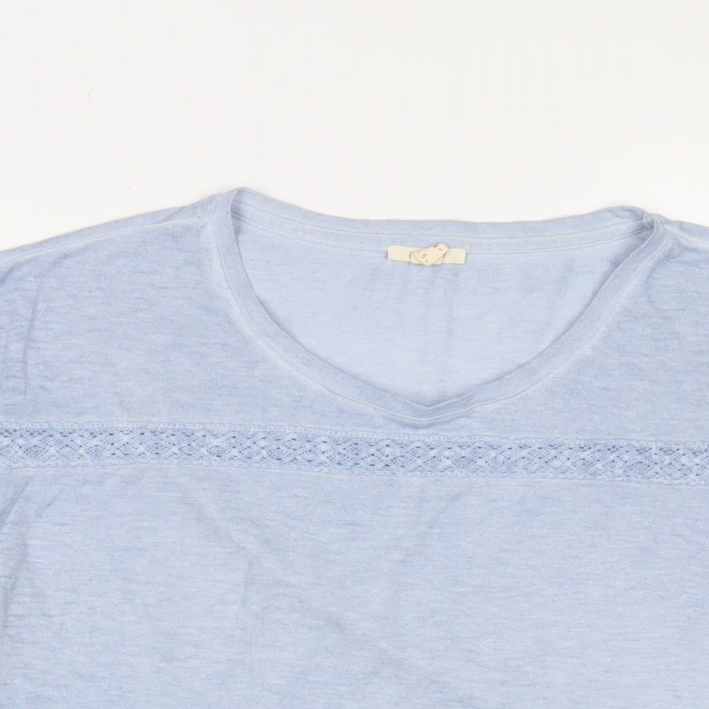Womens UK Size M Esprit Blue Basic T-Shirt