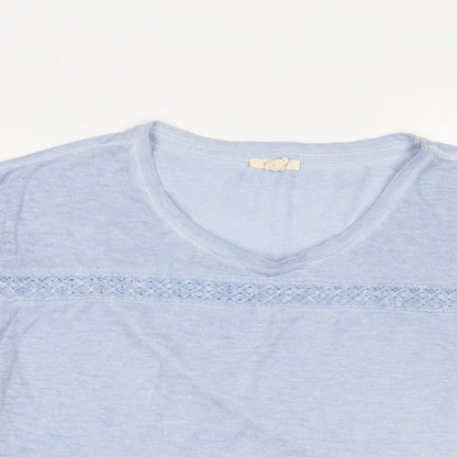 Womens UK Size M Esprit Blue Basic T-Shirt