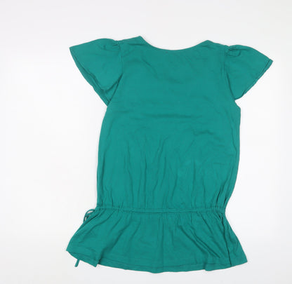 Womens UK Size 10 Savoir Green Tunic T-Shirt