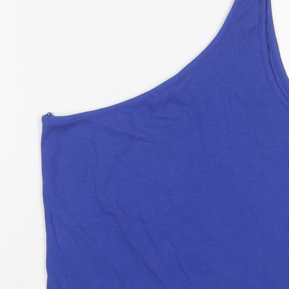 Womens UK Size 16 Marks and Spencer Blue Basic Tank