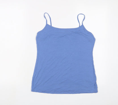 Womens UK Size M Limited Collection Blue Basic Tank