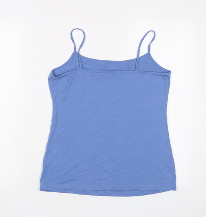 Womens UK Size M Limited Collection Blue Basic Tank