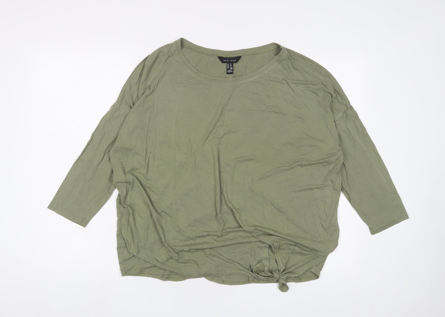 Womens UK Size 16 Dorothy Perkins Green Basic T-Shirt