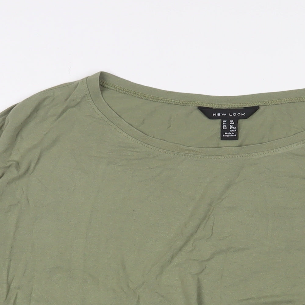 Womens UK Size 16 Dorothy Perkins Green Basic T-Shirt