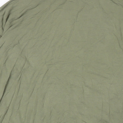 Womens UK Size 16 Dorothy Perkins Green Basic T-Shirt