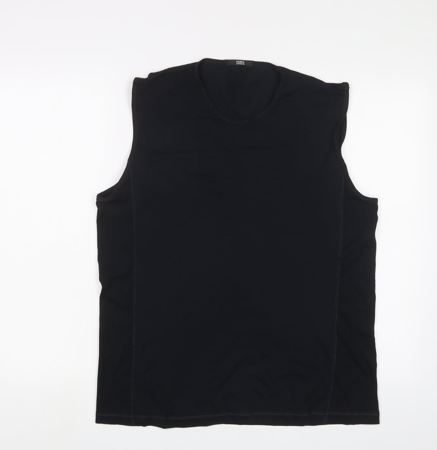 Womens UK Size XL Marks and Spencer Black Basic Tank