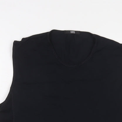 Womens UK Size XL Marks and Spencer Black Basic Tank