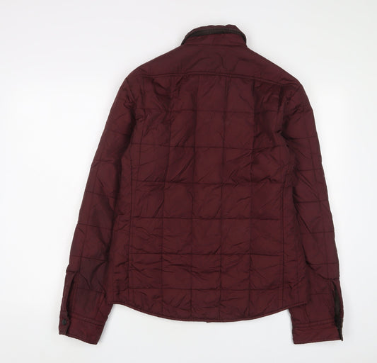 Mens UK Size S Uniqlo Red Quilted Coat