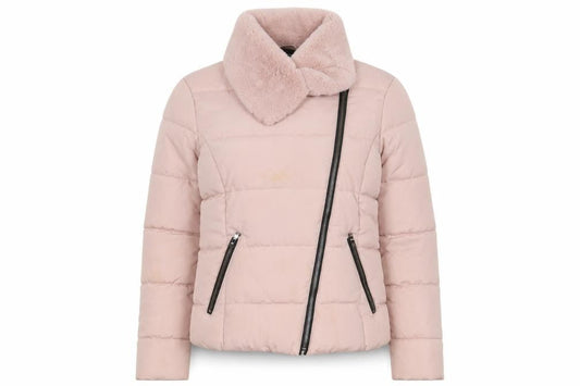 Dorothy Perkins Womens Pink Quilted Coat Size 8 Zip