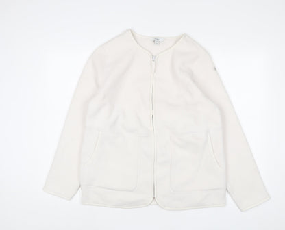 Womens UK Size M Marks and Spencer White Jacket