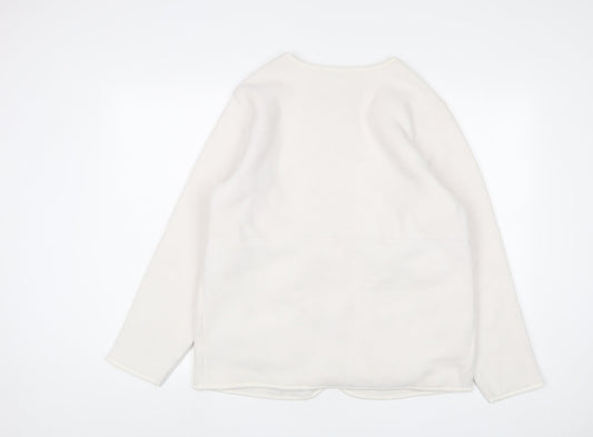 Womens UK Size M Marks and Spencer White Jacket