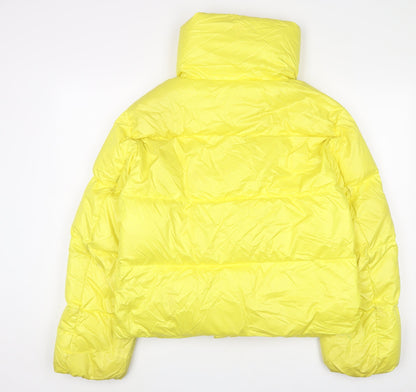 Womens UK Size 10 NEXT Yellow Parka Coat