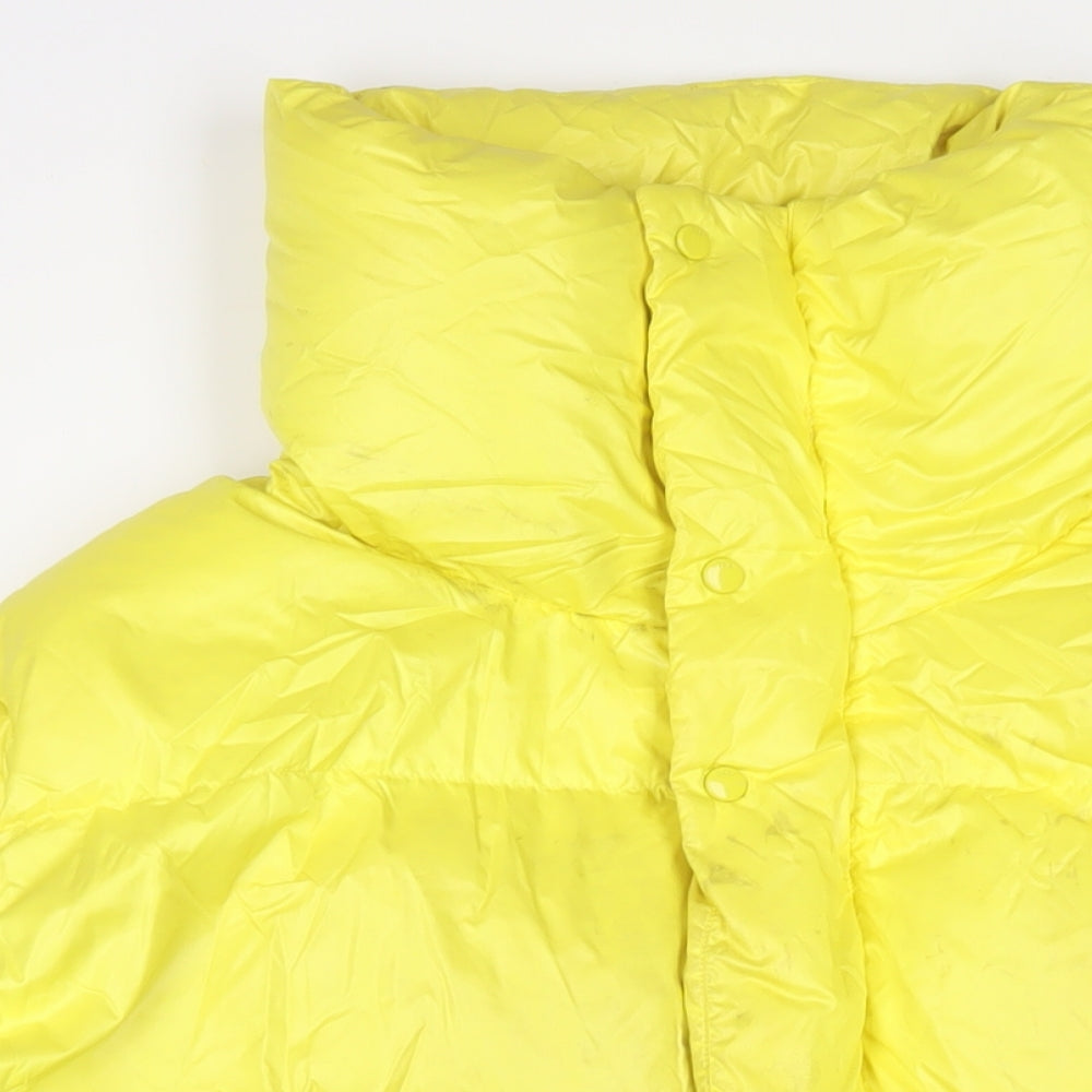 Womens UK Size 10 NEXT Yellow Parka Coat