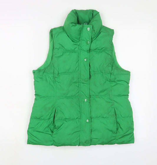 Old Navy Womens Green Gilet Jacket Size XS Zip