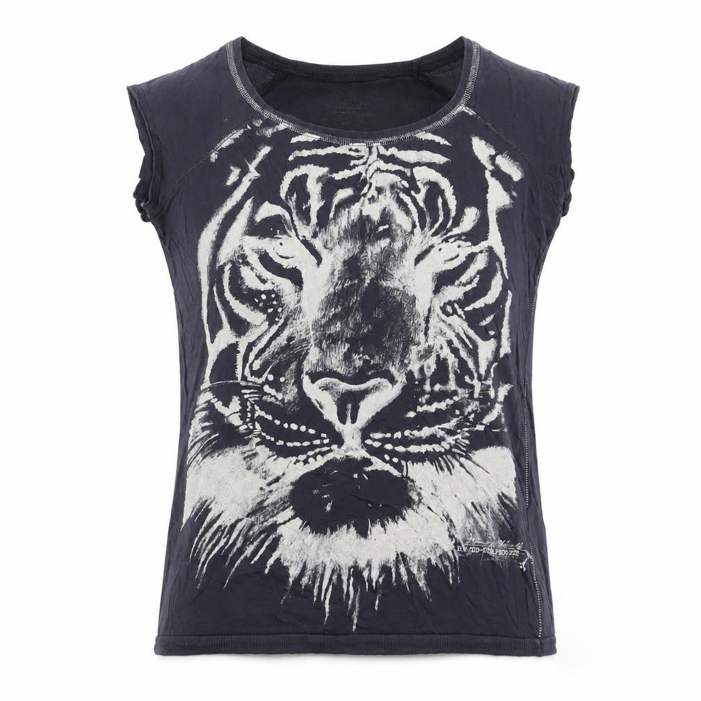 Womens UK Size 8 River Island Grey Basic Tank