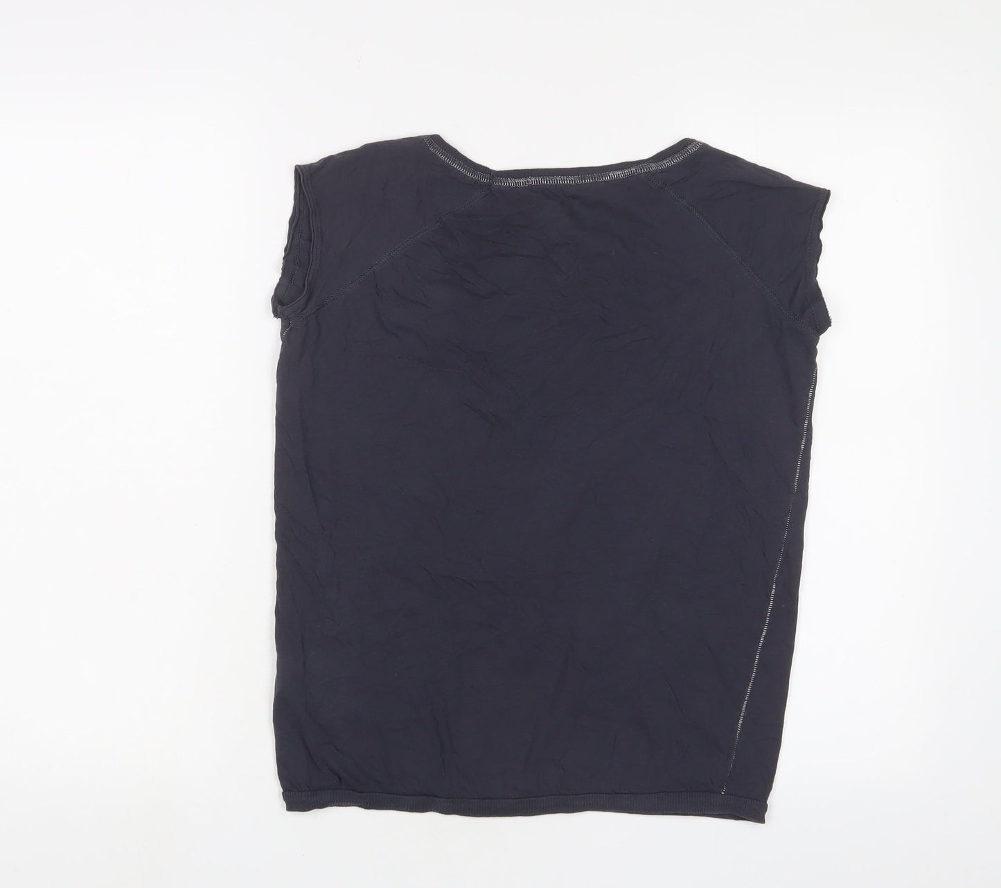 Womens UK Size 8 River Island Grey Basic Tank