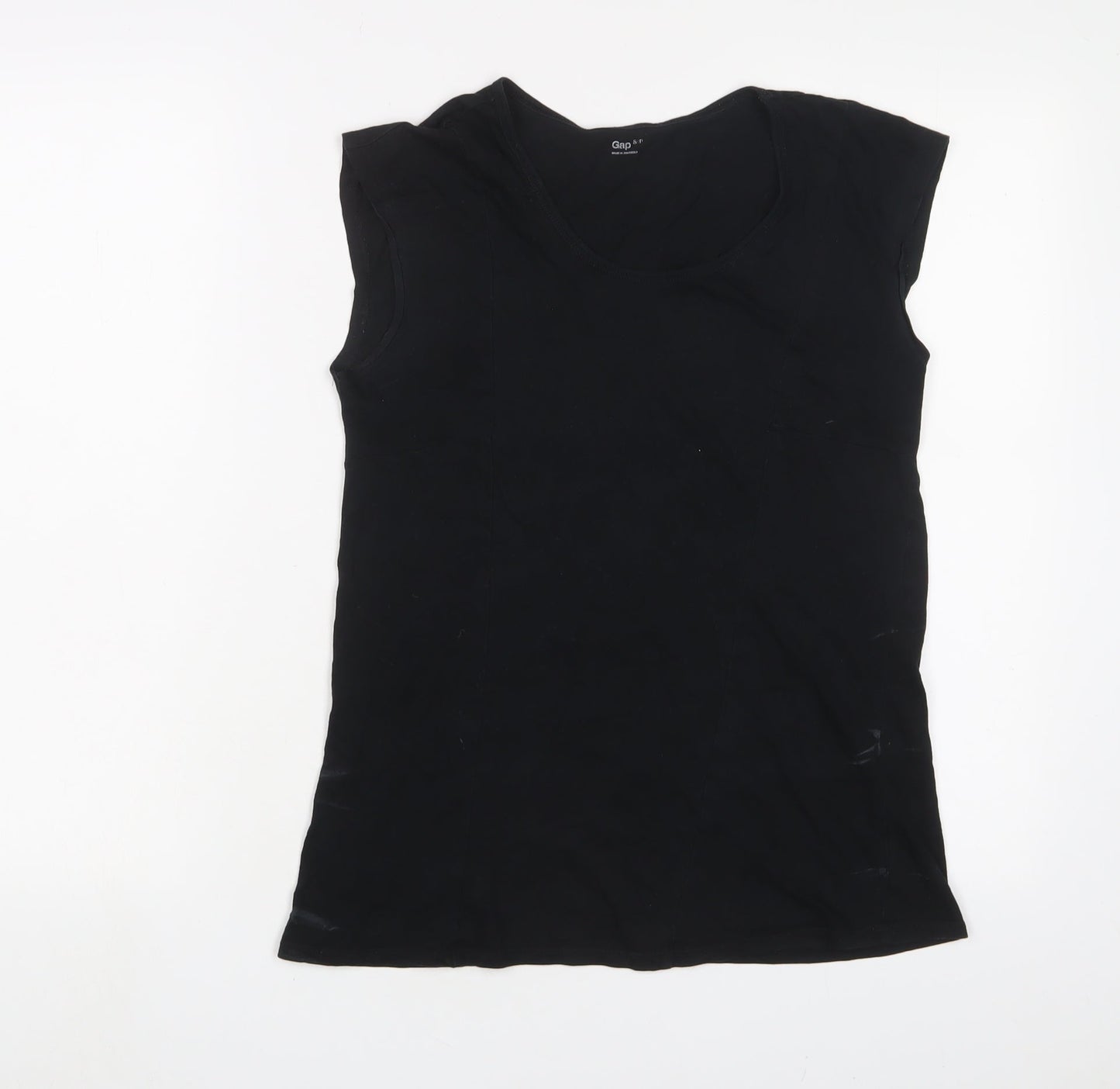 Womens UK Size S Gap Black Basic T-Shirt