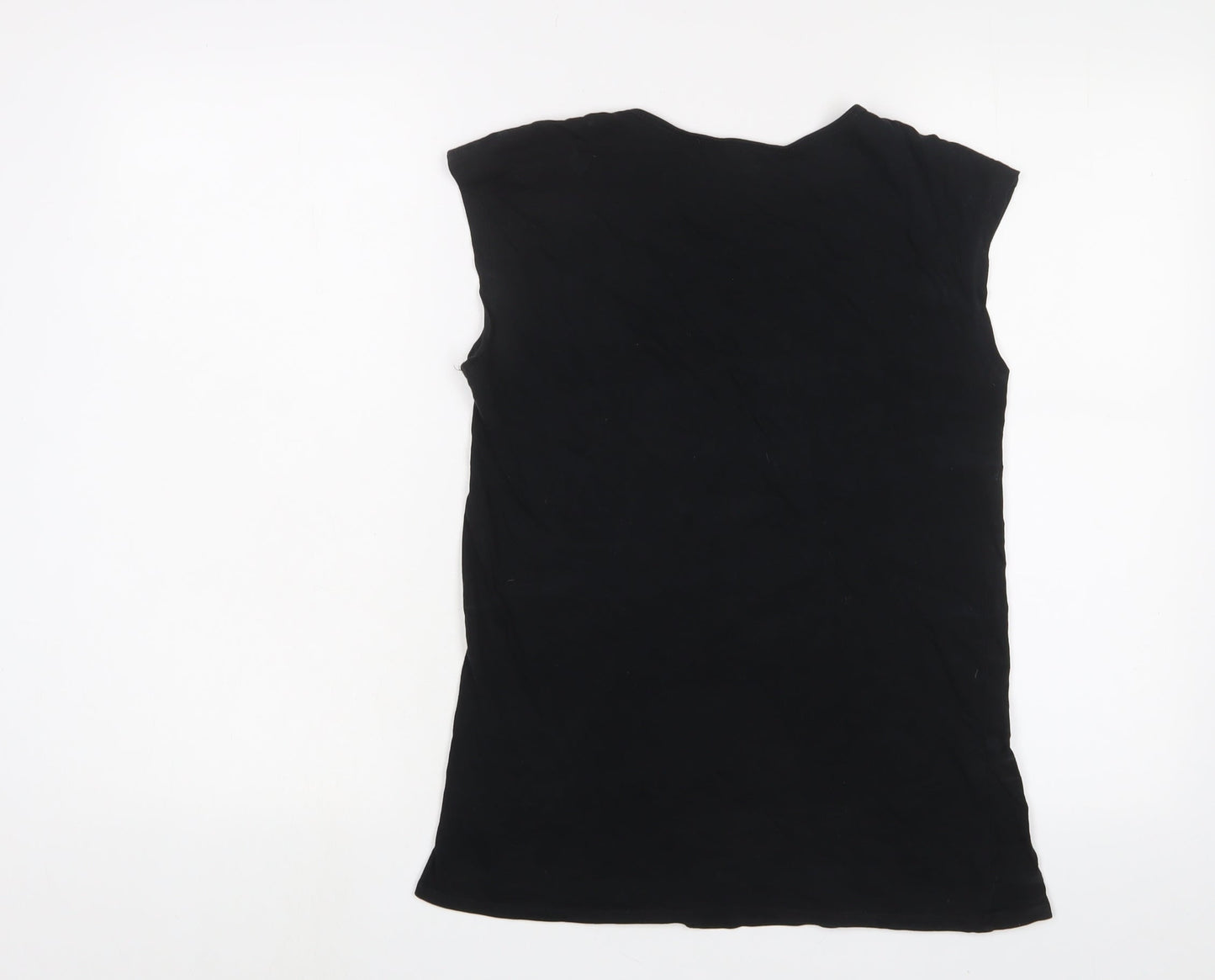 Womens UK Size S Gap Black Basic T-Shirt