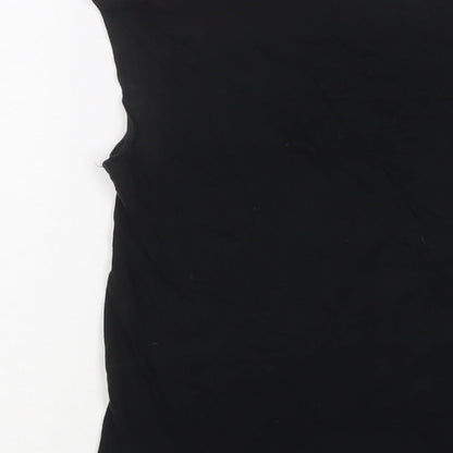 Womens UK Size S Gap Black Basic T-Shirt