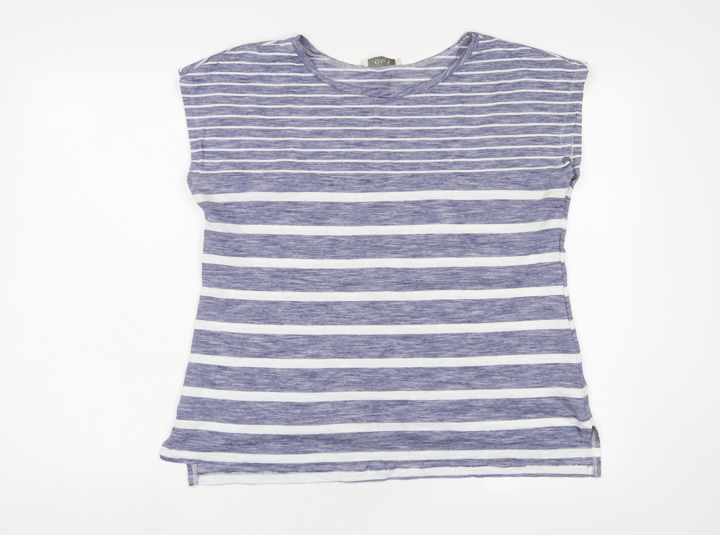 Womens UK Size L Oasis Blue Basic T-Shirt