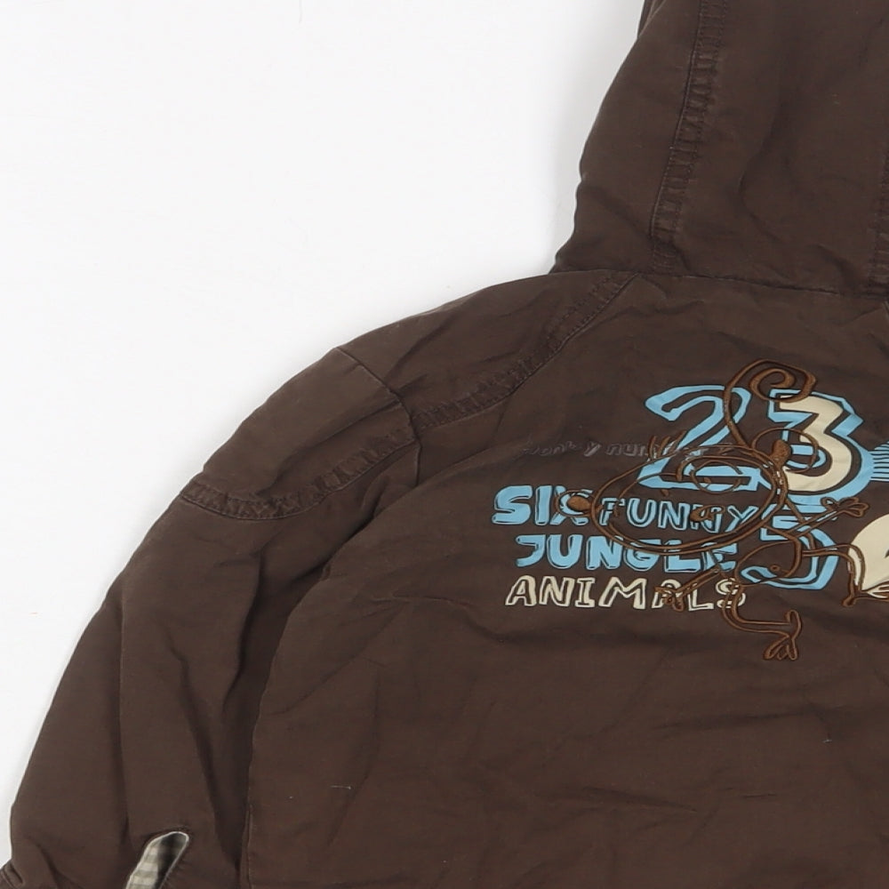 Gorilla Boys Brown Jacket Size 18-24 Months Zip