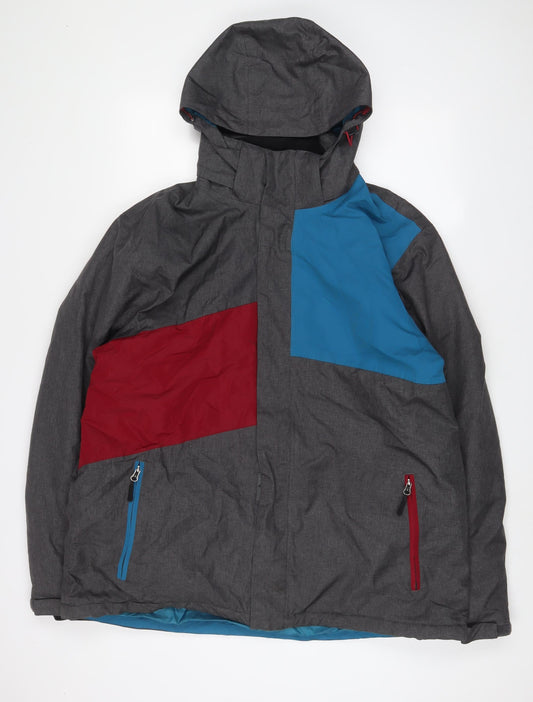 Mens UK Size XL Crane Grey Quilted Coat