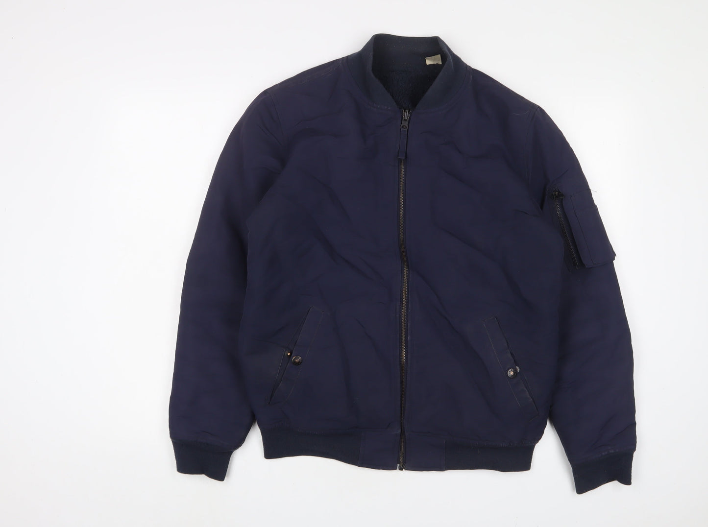 Mens UK Size S Levi's Blue Bomber Jacket