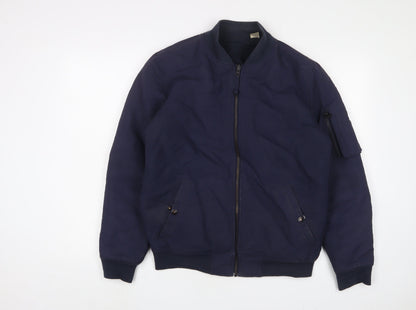 Mens UK Size S Levi's Blue Bomber Jacket