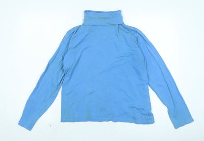 Womens UK Size M Isle Blue Pullover Jumper