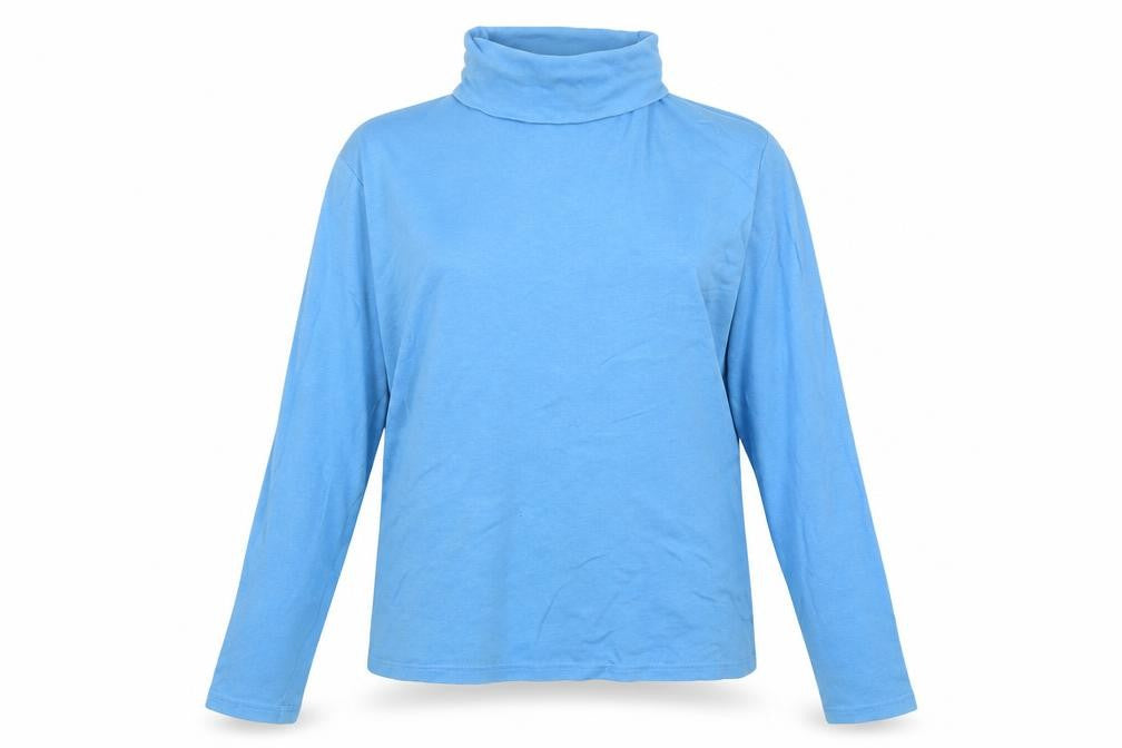 Womens UK Size M Isle Blue Pullover Jumper
