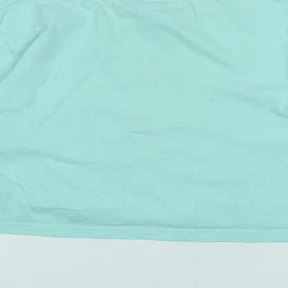 ellesse Girls Green Cotton Basic T-Shirt Size 13-14 Years Crew Neck - Logo - ellesse