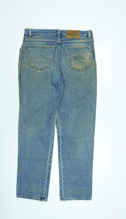 Mens UK Size 32 in Rocksteady Regular Fit Straight Blue Jeans