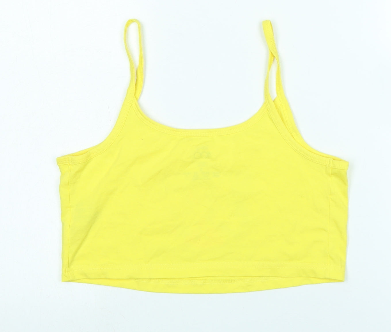 Womens UK Size S Disney Yellow Camisole Tank
