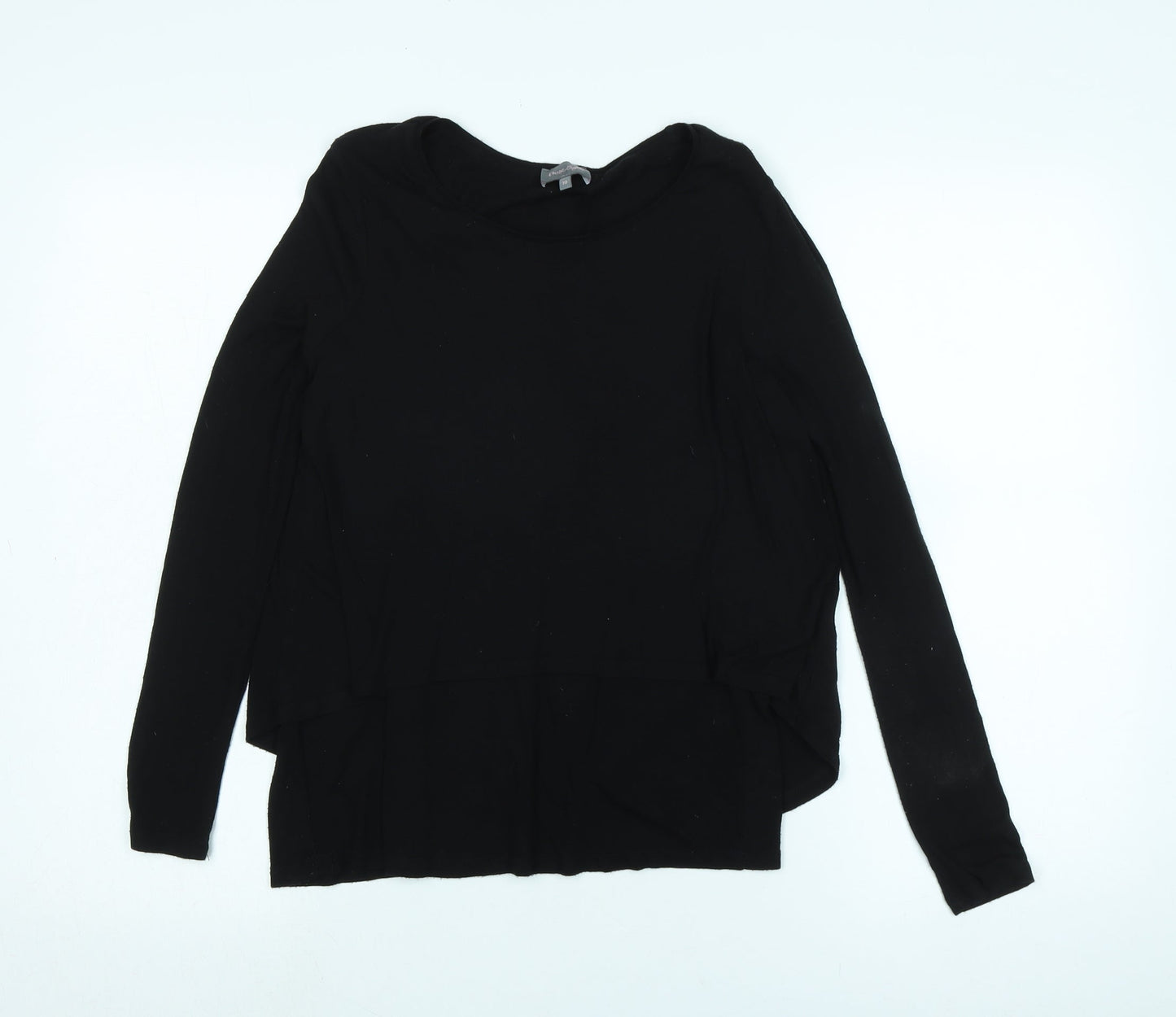 Womens UK Size 10 Phase Eight Black Tunic T-Shirt