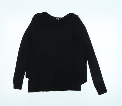 Womens UK Size 10 Phase Eight Black Tunic T-Shirt