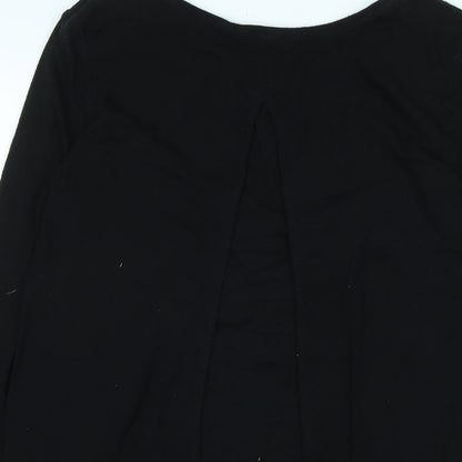 Womens UK Size 10 Phase Eight Black Tunic T-Shirt