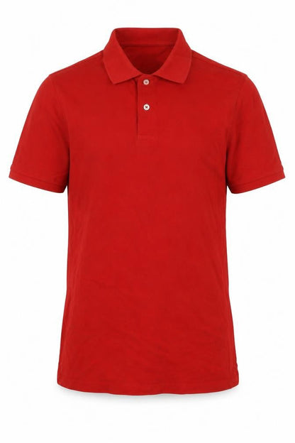 Marks & Spencer Mens Red Cotton Polo Size M Collared