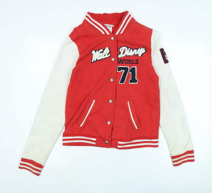 Mens UK Size S Disney Red Jacket