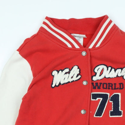 Mens UK Size S Disney Red Jacket
