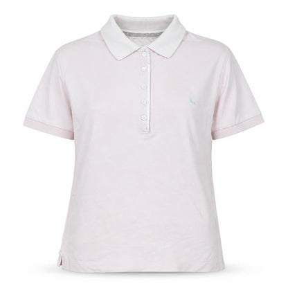 Athletic Apparel Womens Pink Cotton Basic Polo Size 14 Collared - Logo