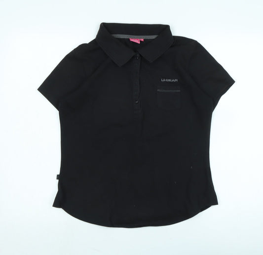 Womens UK Size 16 LA Gear Blue Basic Polo