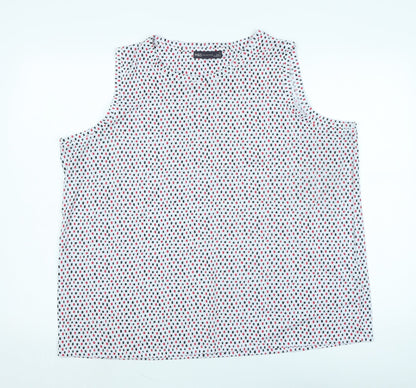 Womens UK Size 20 Marks and Spencer White Basic Tank