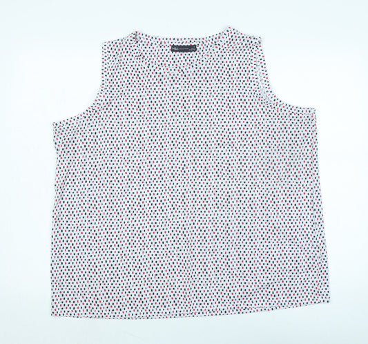 Womens UK Size 20 Marks and Spencer White Basic Tank