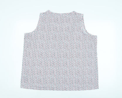 Womens UK Size 20 Marks and Spencer White Basic Tank