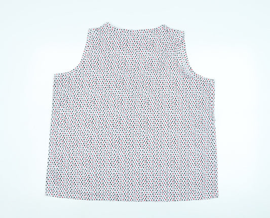 Womens UK Size 20 Marks and Spencer White Basic Tank